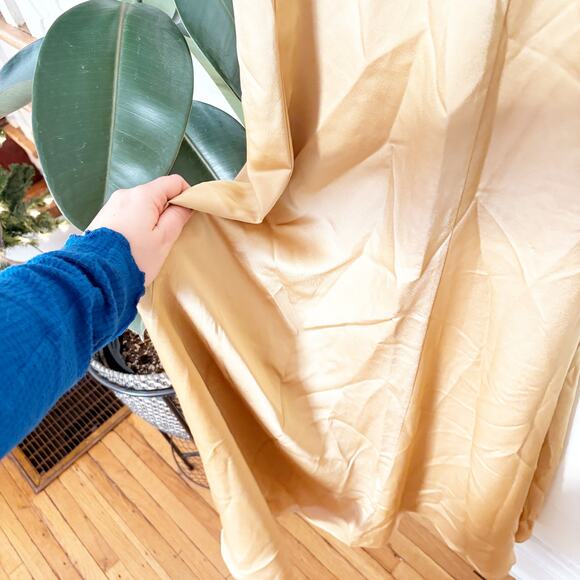 NWT Show Me Your Mumu Godshaw Goddess Gown Gold Satin Maxi Dress Size S Small - Picture 4 of 14